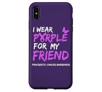 Carcasa para iPhone XS MAX I Wear Purple for my Friend Pancreatic Cancer Awareness