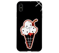 Carcasa para iPhone XS MAX Ice Cream Skull Spoopy Yami Kawaii Halloween Design, Spooky