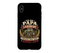 Carcasa para iPhone XS MAX Ich Bin Papa Und Landwirt Farm Graphic Mir Angst Ein Alemán