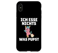 Carcasa para iPhone XS MAX Ich Esse Nada Que pupst Veganos y Vegetarianos.