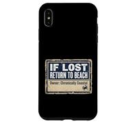 Carcasa para iPhone XS MAX If Lost Return To Beach Coastal Crab Sign