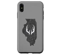 Carcasa para iPhone XS MAX Illinois IL Deer Hunting Shed Antlers Design