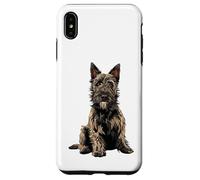 Carcasa para iPhone XS MAX Ilustración de Perro Gris Berger Picard