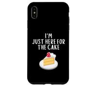 Carcasa para iPhone XS MAX I'm Just Here For The Cake Funny Wedding Party Costume Cakes