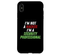 Carcasa para iPhone XS MAX Im Not A Hacker Im A Security Professional OPSEC Cyber Humor