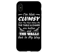 Carcasa para iPhone XS MAX I'm Not Clumsy Humor Diciendo Cita Divertida Sarcástica Juego de Palabras