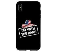 Carcasa para iPhone XS MAX I'm with The Band Country Music USA Flag Cowboy Hat
