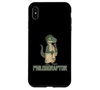 Carcasa para iPhone XS MAX Impresión humorística de Philosoraptor Logic Thinker Dinosaur Meme