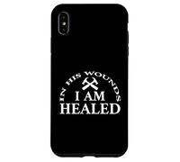 Carcasa para iPhone XS MAX In His Wounds I Am Healed Inspirational Christian Quote