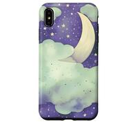 Carcasa para iPhone XS MAX In My Fantasy Era Witchy Green Sage Purple Moon Phases Stars