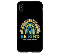 Carcasa para iPhone XS MAX In October We Wear Blue Yellow Kind Down Syndrome Awareness