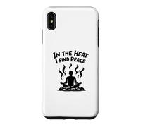 Carcasa para iPhone XS MAX In The Heat I Find Peace Sauna de Barril Loyly Steam Sweat