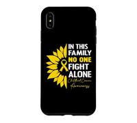 Carcasa para iPhone XS MAX In This Family No One Fight Alone Childhood Cancer Awareness
