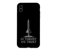 Carcasa para iPhone XS MAX In Thrust We Trust Rocket Theme Nuevo Espacio de Lanzamiento de Cohetes
