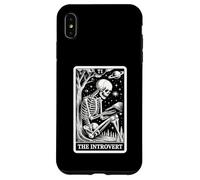 Carcasa para iPhone XS MAX Indoorsy The Introvert Tarot Card Esqueleto Lectura Introvertido