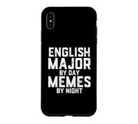 Carcasa para iPhone XS MAX Inglés Major by Day Memes Noche Becario Estudiante de Filología
