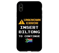 Carcasa para iPhone XS MAX Insert Biltong Retro Funny Error South Africa Braai Dad Joke