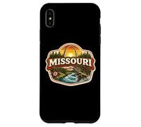 Carcasa para iPhone XS MAX Insignia de Recuerdo de Vacaciones del Estado de Missouri