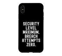 Carcasa para iPhone XS MAX intentos de violación máxima de Nivel de Seguridad Cero Witty