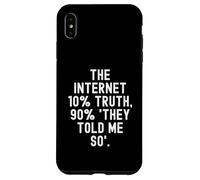 Carcasa para iPhone XS MAX Internet 10 Verdad 90 me dijeron Tan Motivacional