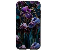 Carcasa para iPhone XS MAX Iris Morado Art Nouveau Gótico Floral Estética Mística Luz
