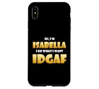 Carcasa para iPhone XS MAX Isabella Joke Idgaf Meme Funny Halloween Costume For Bella