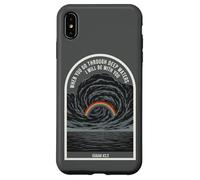 Carcasa para iPhone XS MAX Isaías 43 2 Verso de la Biblia de fe Cristiana Rainbow Deep Waters