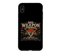 Carcasa para iPhone XS MAX Isaías bíblica 54 17 No Hay Arma formada fe