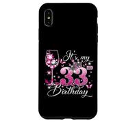 Carcasa para iPhone XS MAX It’s My 33rd Birthday Pink 33 Years Old Birthday Queen