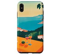Carcasa para iPhone XS MAX Italian Village Cocktail by The Sea Amalfi Summer Art