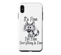 Carcasa para iPhone XS MAX It's Fine Im Fine Everything Fine Funny German Shepherd Dog0