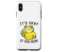 Carcasa para iPhone XS MAX It's Okay If You Suck Funny Silly Frog Meme Sarcastic Humor