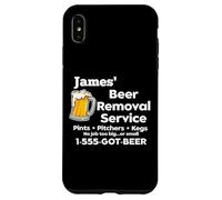 Carcasa para iPhone XS MAX James' Beer Removal Service Funny Gag Mens Fun Novedad