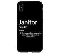 Carcasa para iPhone XS MAX Janitor Definition Best Janitorial Appreciation Super Hero