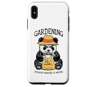 Carcasa para iPhone XS MAX Jardinería Porque el Asesinato está Mal Amante de Las Plantas Panda Malvado