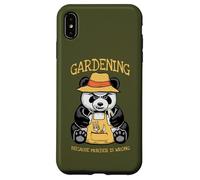 Carcasa para iPhone XS MAX Jardinería Porque el Asesinato está Mal Amante de Las Plantas Panda Malvado