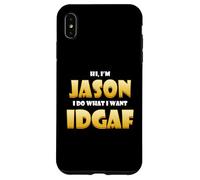 Carcasa para iPhone XS MAX Jason Costume Idgaf Meme Personalized First Name Jason
