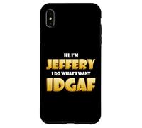 Carcasa para iPhone XS MAX Jeffery Costume Idgaf Funny Meme Halloween Costume For Jeff