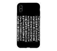 Carcasa para iPhone XS MAX Jeroglíficos egipcios Símbolos Antiguo Egipto Faraón Cultura