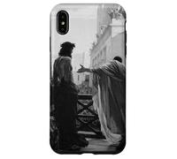 Carcasa para iPhone XS MAX Jesucristo Arrestado Poncio Pilato Pintura Bíblica Negro