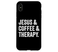 Carcasa para iPhone XS MAX Jesus and Coffee and Therapy