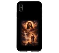 Carcasa para iPhone XS MAX Jesús Aullando en la Luna Vintage Funny Mystic