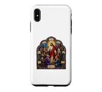 Carcasa para iPhone XS MAX Jesús Bienaventuranzas Sermón Mosaico Gótico Arte Cristiano Icono