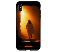 Carcasa para iPhone XS MAX Jesus Christ Glorious Resurrection Christian Faith (Black)