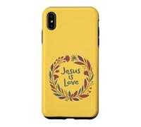 Carcasa para iPhone XS MAX Jesús es Amor Divertido Cristiano contemporáneo con Corona