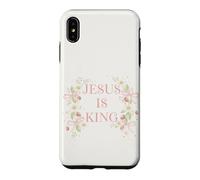 Carcasa para iPhone XS MAX Jesus Is King Christian Faith Floral Daisy Fresa