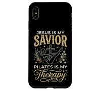 Carcasa para iPhone XS MAX Jesus Is My Savior Pilates Is My Therapy