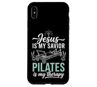 Carcasa para iPhone XS MAX Jesus Is My Savior Pilates Is My Therapy