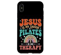 Carcasa para iPhone XS MAX Jesus Is My Savior Pilates Is My Therapy