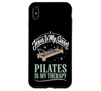 Carcasa para iPhone XS MAX Jesus Is My Savior Pilates Is My Therapy